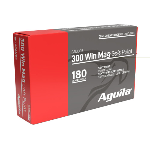 Aguila 300 Win Mag 180gr Sp 20/200-82044AG