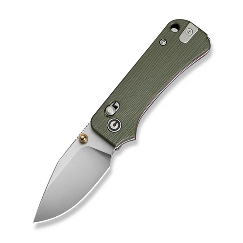 Civivi Baby Banter 2 - Tg Thumb Stud & Crossbar Lock Knife Milled Green / Red G10 Handle (2.34"" Satin Finished 14c28n Blade)-C24074-1