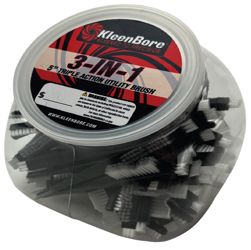 Kleen-bore Triple Action, Kln Ut221cglobe  5"trpl Act Nylon Utility Brush 50-UT221CGLOBE