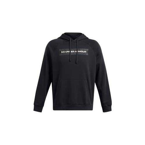 Men's Ua Rival Fleece Camo Chest Stripe Hoodie-1386595001SM