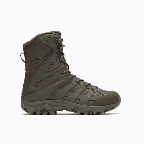 MERRELL MOAB 3 8" TACTICAL ZIP WP BOOT - DARK OLIVE