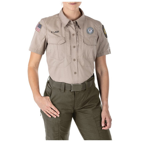 Women's 5.11 Stryke™ Short Sleeve Shirt - Silver Tan