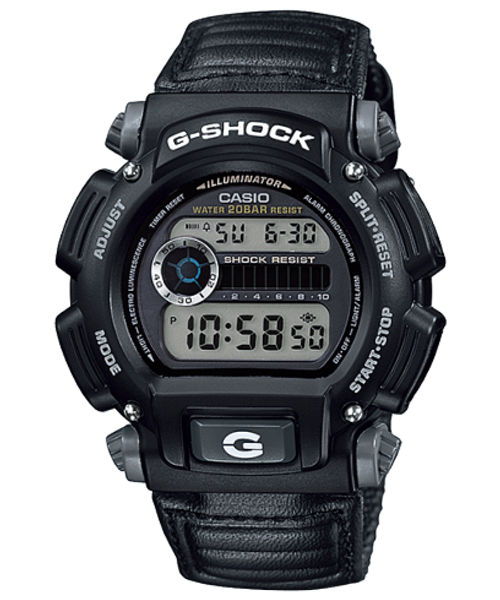 G SHOCK DIGI NYLON - BLACK