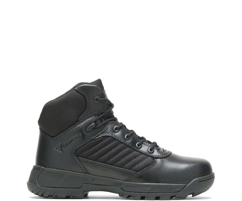 WOMEN'S TACTICAL SPORT 2 MID (BLACK)
∙ Built to last with durable full-grain leather
∙ Lightweight and strong Performance Denier Polyester
∙ Actively pulls moisture away from the foot with moisture-wicking lining
∙ Built to last with toe and heel outsole stitch
∙ Form-fitting and breathable removable PU insert
∙ Energy returning lightweight CMEVA midsole
∙ Built to fit her foot with a specifically designed women's last
∙ Better ground connection with 11mm heel to toe drop
∙ Athletic Strobel construction
∙ Ground-gripping TacTRACTION rubber outsole
∙ Full movement flexibility with outsole flex channels
∙ Outsole exceeds industry standards for slip-resistant and oil resistant
∙ Lighter than ever, weighing only 14 oz. per half pair