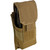 RED ROCK SINGLE M16 POUCH
Carries two AR mags
Quick-access touch-fastener cover flap with adjustable height
Reinforced MOLLE attachment points 
600D polyester construction with PVC backing
Size: 3.5"W x 8"H x 2.25"D