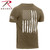 Rothco Distressed US Flag Athletic Fit T-Shirt-New-