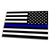 Thin Blue Line Bumper Sticker, 3 X 11 Inches