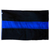 Durasleek Thin Blue Line American Flag, Sewn & Embroidered