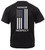 Rothco Honor and Respect 2-Sided Thin Blue Line Flag T-Shirt - Black