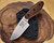 ESEE Knives Sencillo Fixed Blade Knife 3" A2 Stonewashed Drop Point Blade, 3D Machined Brown Burlap Micarta Handles, Kydex Sheath