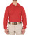 MEN'S PERFORMANCE LONG SLEEVE POLO - Red