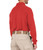 MEN'S PERFORMANCE LONG SLEEVE POLO - Red