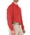 MEN'S PERFORMANCE LONG SLEEVE POLO - Red