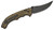 Benchmade 865BK-01 Mini Bedlam AXIS Folding Knife 3.45" S90V Graphite Black Cerakote Scimitar Blade, Layered Coyote/Black/OD Green G10 Handles