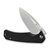 Skarnax Flipper/thumb Stud Folding Knife 3.79"" Satin 9cr18mov Drop Point Plain Edge Blade, Black G10 Handle-S24025-1