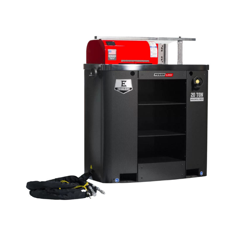 Edwards -20 TON HORIZONTAL PRESS AND PORTABLE POWER UNIT 575V, 3PH, ED9-HAT6005