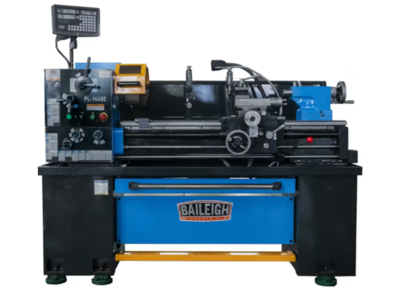 Baileigh Industrial - PL-1440E-1; 14" x 40" Gear Head Metal Lathe with DRO, 3HP, 230V/1PH, BA1-11224