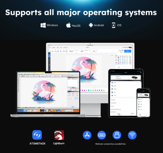 AtomStack Kraft Laser Cutter - 40 W Diode 