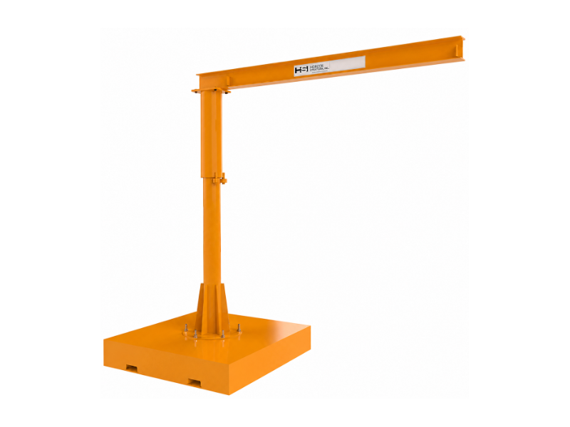 HSI Portable Forkpocket Jib Crane, 1/2 Ton