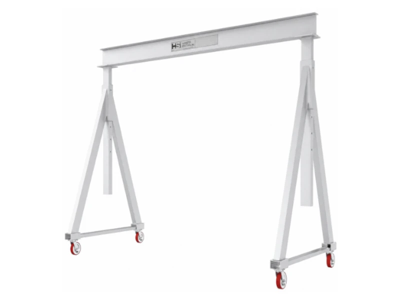 HSI Adjustable Height Aluminum Gantry Crane, 1/2 Ton
