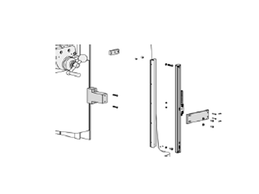 Z Axis (Knee) Scale Bracket: Clausing Kondia FV-1, FTV-1, 400, 450, 500EV, 508