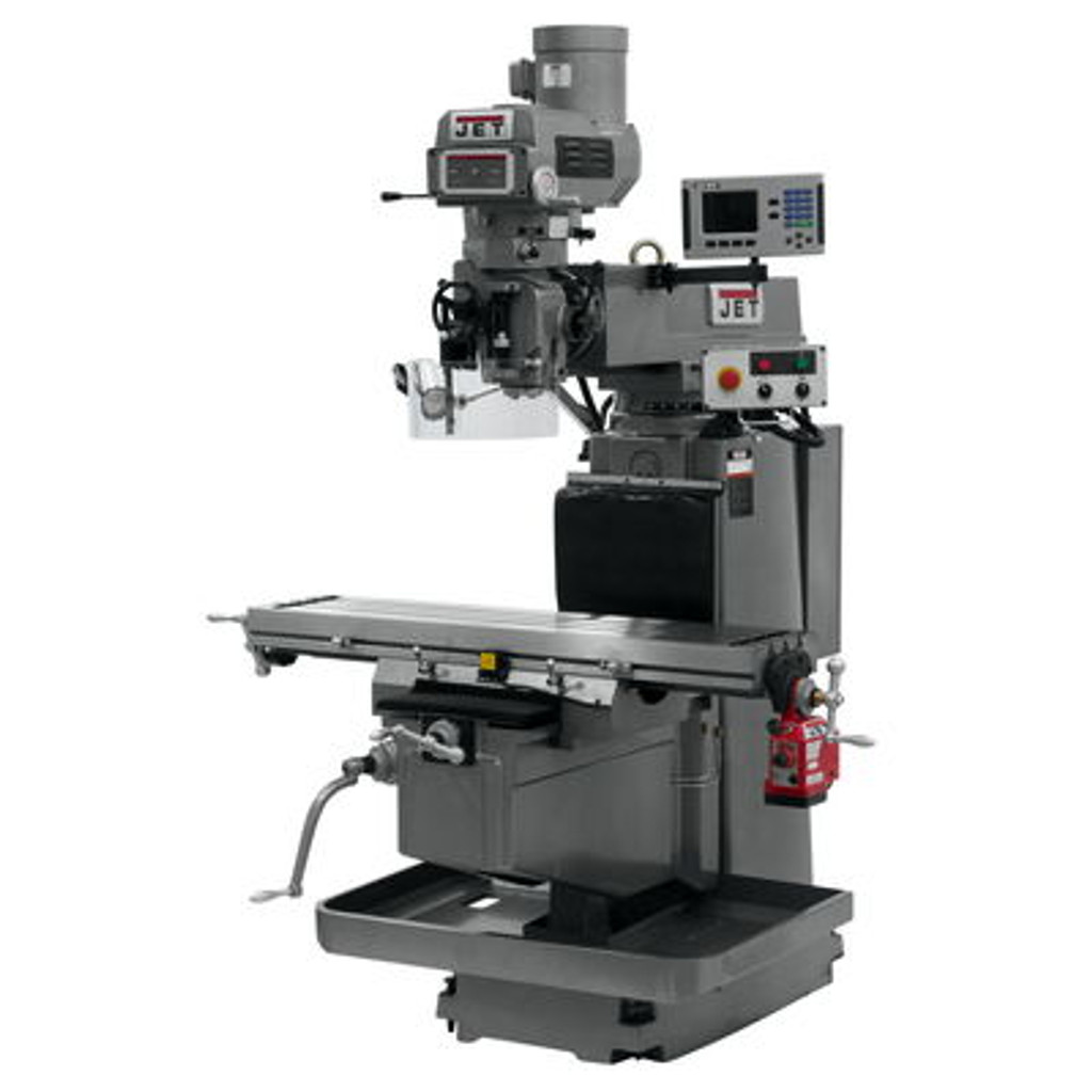 JET JTM-1254VS Mill With ACU-RITE 203 3-Axis DRO (Knee) & X Powerfeed #698055