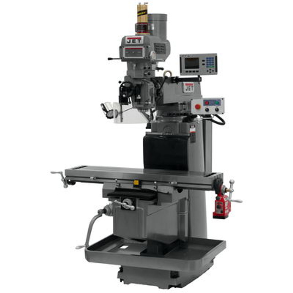 JET JTM-1254VS Mill With ACU-RITE 203 3-Axis DRO (Knee), X Powerfeed & Air Power Drawbar #698056