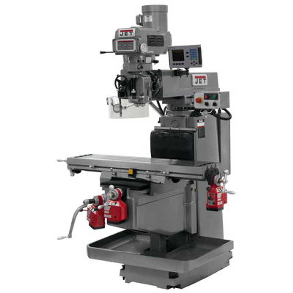 JET JTM-1254VS Mill With ACU-RITE 203 3-Axis DRO (Knee), X, Y & Z Powerfeeds  #698059