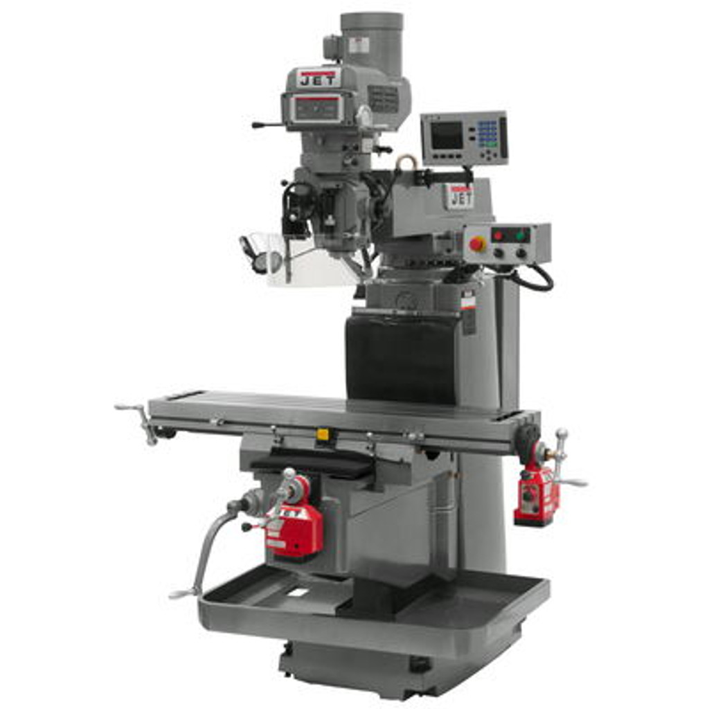 JET JTM-1254VS Mill With ACU-RITE 203 3-Axis DRO (Quill), X & Y Powerfeeds & Air Power Drawbar #698064