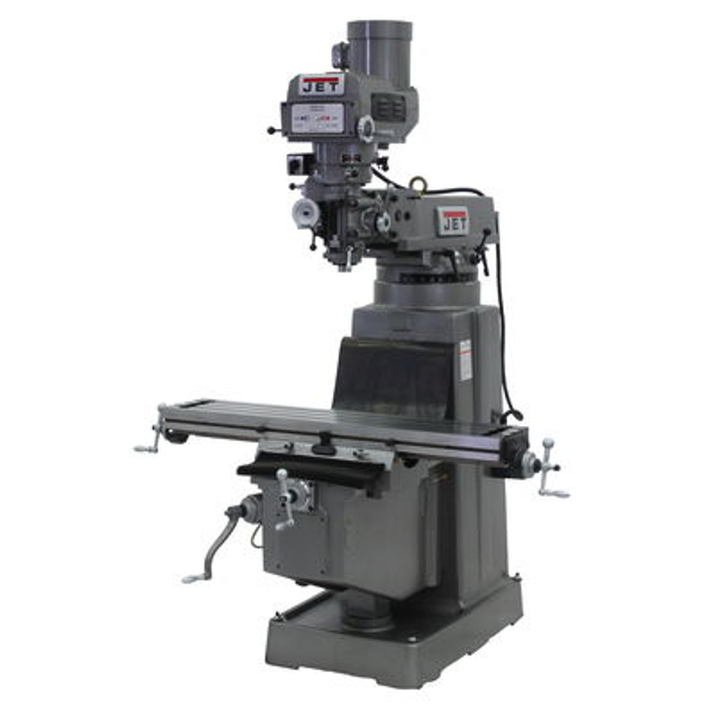 JET JTM-1050VS2  Mill With 3-Axis ACU-RITE 203 DRO (Knee) With X-Axis Powerfeed #690164