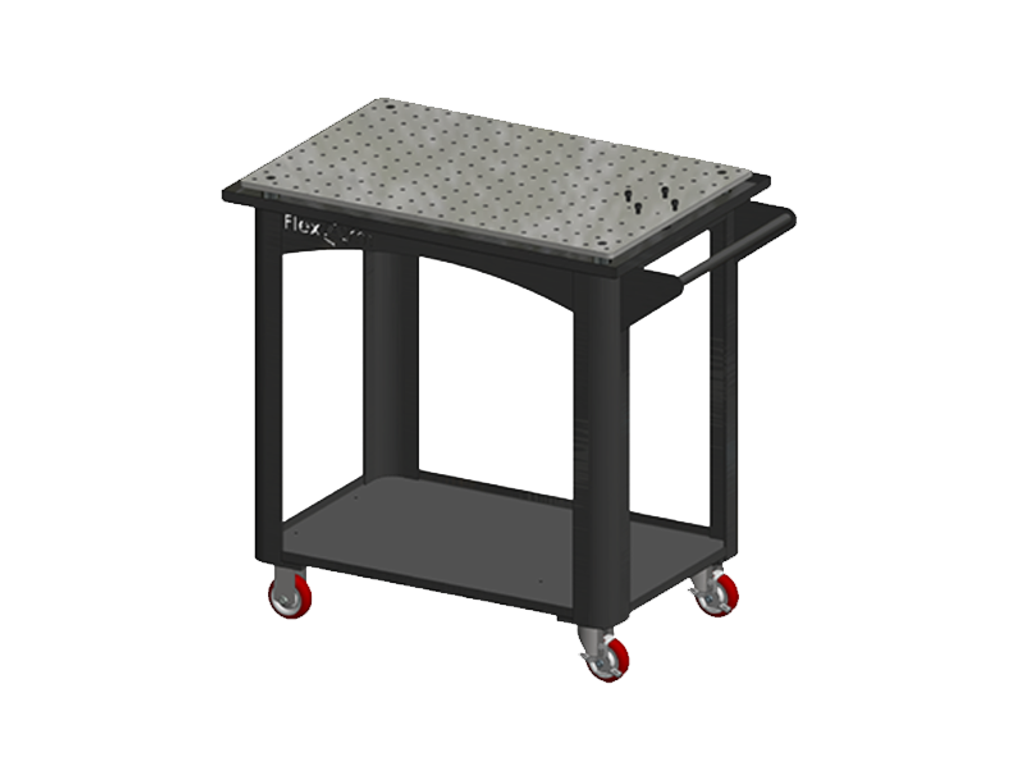 FlexArm 3ft. Mobile Cart with Casters and Tapped Top
