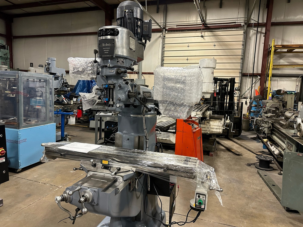 Bridgeport Series I EVS (VFD) Knee Milling Machine, 9" x 48" Table, R8, 3HP, Refurbished to Factory Specs