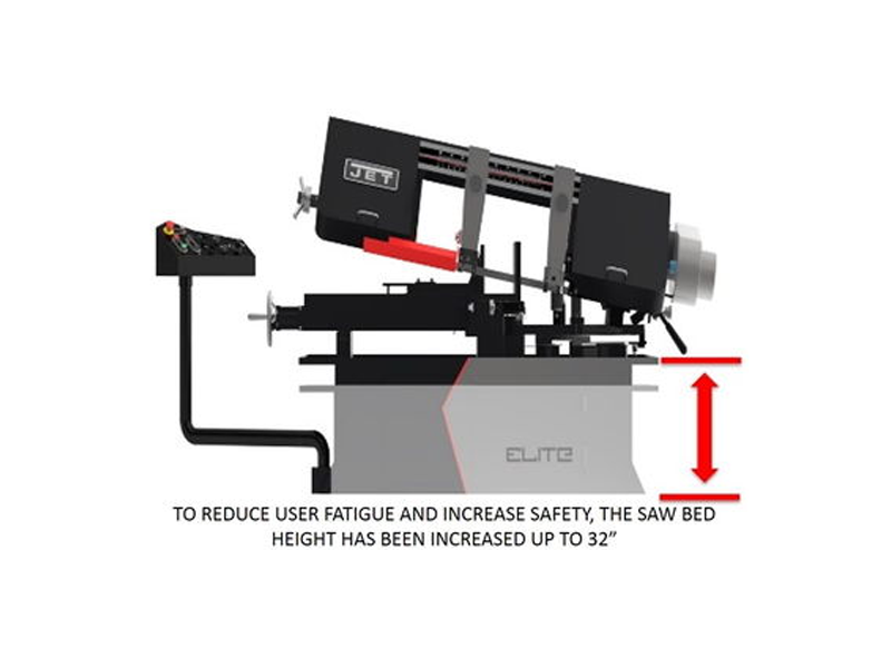Jet EHB1018V, Elite 10" x 18" Variable Speed Horizontal Bandsaw