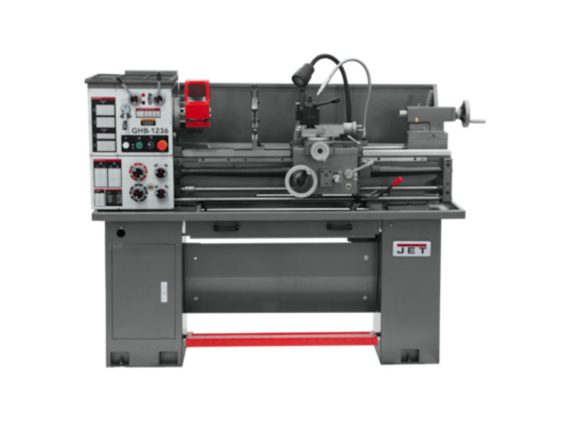 Jet GHB-1236 Geared Head Bench Lathe with Stand & Foot Brake