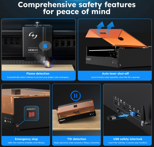 AtomStack Kraft Laser Cutter - 40 W Diode 