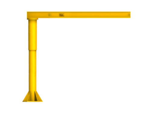 All Lift Light Duty Foundationless Floor Mounted Jib Crane, 1/8 Ton