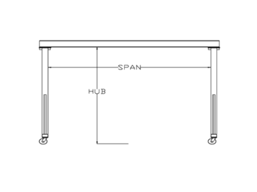 All Lift Fixed Height Gantry Crane, 1 Ton