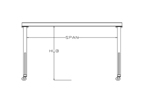 All Lift Fixed Height Gantry Crane, 5 Ton