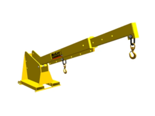 All Lift Telescoping Pivoting Forklift Jib Boom, 2 Ton