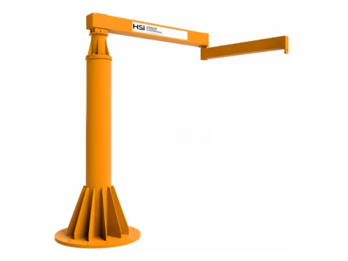 HSI Articulating Floor Mounted Jib Crane, 1/8 Ton