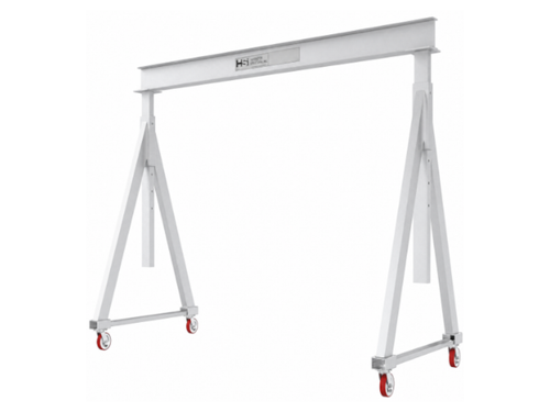 HSI Adjustable Height Aluminum Gantry Crane, 1 Ton