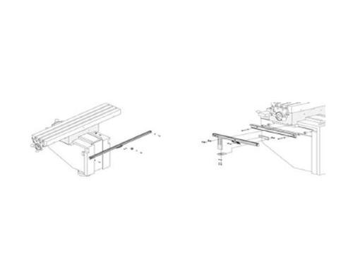 X & Y Axis Scale Bracket: Lagun, Willis, Southbend Chipmaster, Web Champ