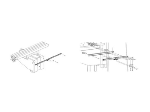 X & Y Axis Scale Bracket: Acer, Alliant, Atlas, Argo, Clausing, Chevalier, Lilian