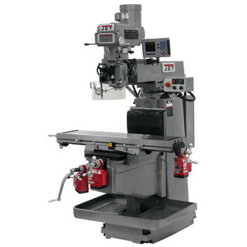 JET JTM-1254RVS Mill With ACU-RITE 203 3-Axis DRO (Quill), X, Y & Z  Powerfeeds #698124