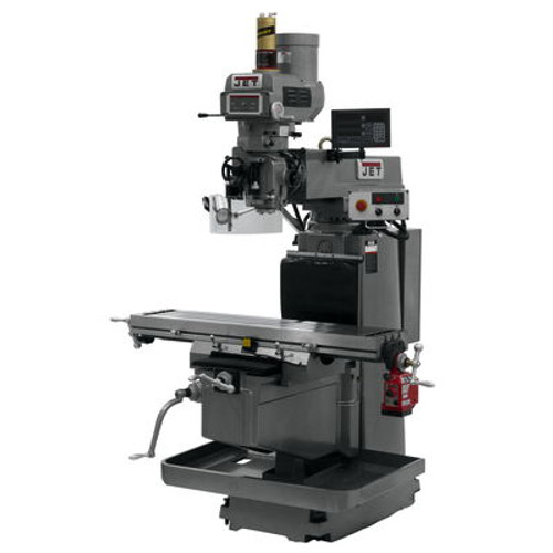 JET JTM-1254RVS Mill With Newall DP700 3-Axis DRO (Knee), X Powerfeed & Air Power Drawbar #698133