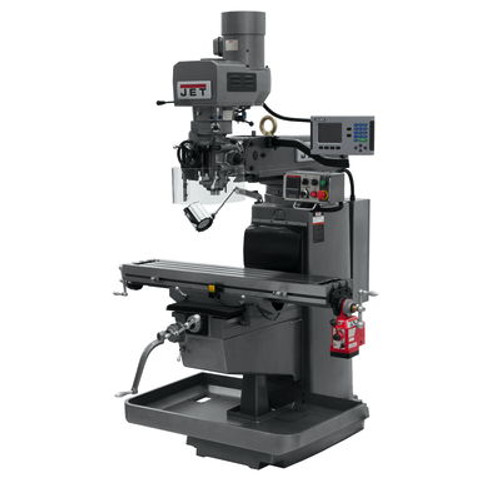 JET JTM-1050EVS2/230 Mill With 3-Axis Acu-Rite 203 DRO (Quill) With X-Axis Powerfeed #690629