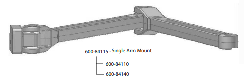 Newall Display Mounting Arm Assembly