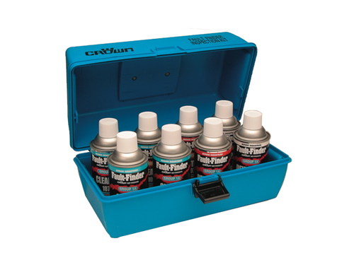 Crown Fault Finder Complete Kit (4 cans Cleaner, 2 cans Penetrant, 2 cans Developer, 1 Carrying Case