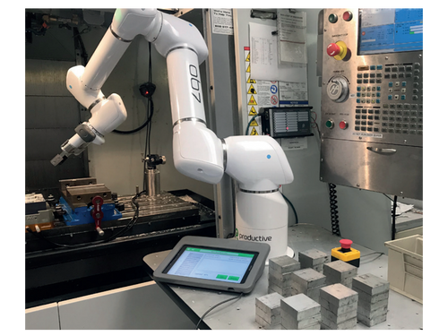 Productive Robotics - CNC Mill Machine Tending Package, No-Code Programming, Includes OB7 7-Axis Cobot