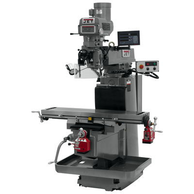 JET JTM-1254RVS Mill With Newall NMS800 3-Axis DRO (Knee), X & Y